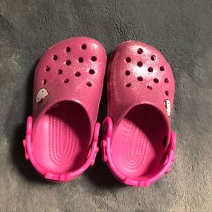 Hello Kitty Pink Sparkle CROCS